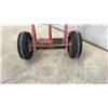 Image 3 : Two-Wheeled Utility Hand Truck, Red Metal Frame, Pneumatic Tires