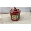 Image 4 : Two Vintage “Gasoline” Metal Fuel Cans with Spouts and Handles