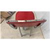 Image 6 : Vintage Cosco Mid-Century Chrome Kitchen Step Stool Chair, Red Vinyl