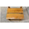 Image 4 : Vintage Wooden Convertible Step Stool Chair with Slatted Back