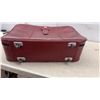 Image 6 : Two Streamline Red Leather-Style Suitcases