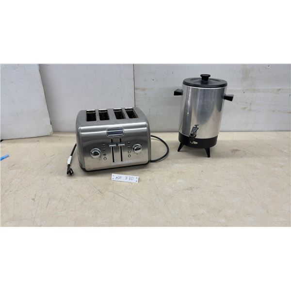 KitchenAid KMT422CU1 4-Slice Toaster and Coffee Urn, 120V AC, 1800W