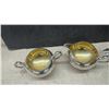Image 6 : Silver-Plated Tea and Coffee Service, Shakers, and Vintage Glass Chip and Dip Set