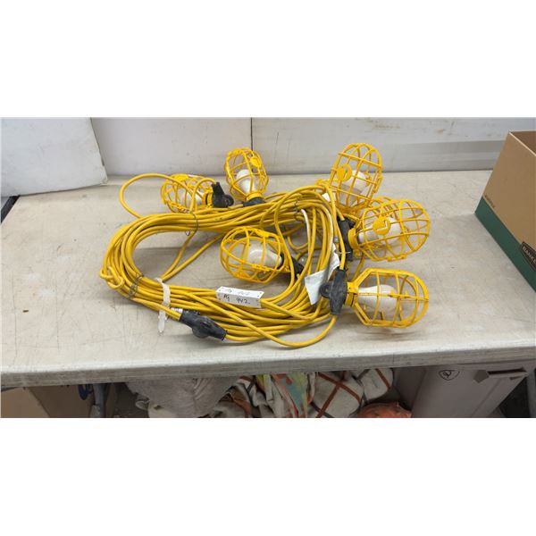 Intertech Certification 100 Ft. Heavy-Duty String Work Lights with 10 Light Sockets