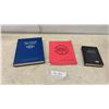 Image 1 : Teulon History Book, Brokenhead East/Mars School Log Book, and Blasters' Handbook
