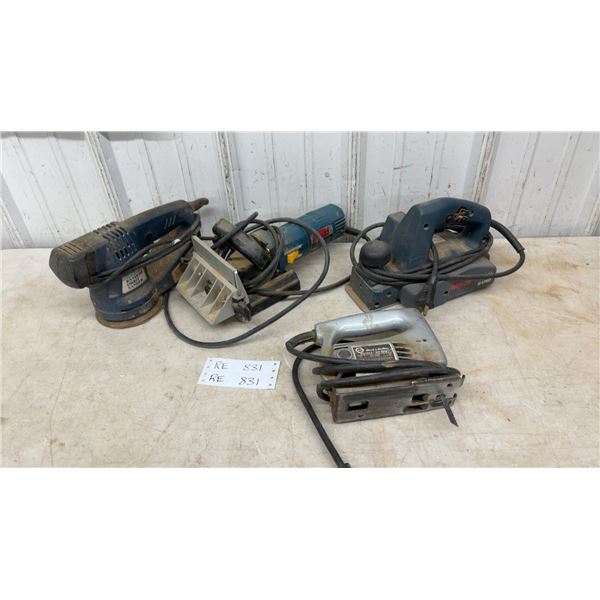 Lot of 4 Power Tools: Black and Decker, Freud, and Bosch