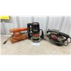 Image 1 : Black and Decker Dual Action Sander, Craftsman Super Router, Sears Craftsman Belt Sander