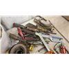 Image 9 : Assorted Hand and Power Tools: Gander Gloves, Clamps, Hammer, and Sander