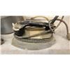 Image 2 : Vintage Farberware Pressure Cooker, Wooden Bowl, and Antique Electric Irons