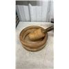 Image 4 : Vintage Farberware Pressure Cooker, Wooden Bowl, and Antique Electric Irons