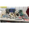 Image 1 : Black and Decker 3/8" Drill, C-Clamps, Pliers, Hammers, and Rivet Gun