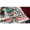 Image 8 : Black and Decker 3/8" Drill, C-Clamps, Pliers, Hammers, and Rivet Gun