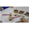 Image 5 : Vintage Wooden Butter Molds, Meat Tenderizers, Masher, Spatulas, and Ladle