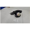 Image 1 : Vintage Black Bakelite Rotary Telephone with Hexagonal Base, Mid-20th Century