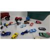 Image 6 : Large Lot of Diecast Toy Vehicles: Hot Wheels, Tractors, Race Cars, and Trucks