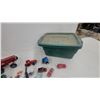 Image 8 : Large Lot of Diecast Toy Vehicles: Hot Wheels, Tractors, Race Cars, and Trucks