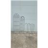 Image 1 : Black Metal Garden Trellises, Fan Trellis, and Shepherd's Hooks, Largest 72"
