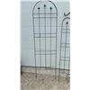 Image 2 : Black Metal Garden Trellises, Fan Trellis, and Shepherd's Hooks, Largest 72"