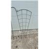 Image 5 : Black Metal Garden Trellises, Fan Trellis, and Shepherd's Hooks, Largest 72"