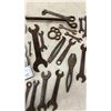 Image 5 : Large Lot of Antique Wrenches, Pipe Wrenches, Tin Snips, and Pliers