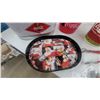 Image 2 : Coca-Cola Galvanized Beverage Tub, Santa Tray, Tins, Buckets, and Utensils