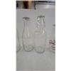 Image 3 : 6 Vintage Glass Milk Bottles: Pleasant View Dairy, Co-op, and Kellough's