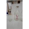 Image 4 : 6 Vintage Glass Milk Bottles: Pleasant View Dairy, Co-op, and Kellough's