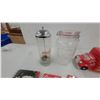 Image 4 : Coca-Cola Ceramic Delivery Truck Cookie Jar, Cookbooks, and Glass Storage Jars