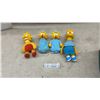Image 1 : The Simpsons: Bart, Lisa, and 2 Maggie Plush and Plastic Dolls, Tallest 11"