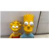 Image 3 : The Simpsons: Bart, Lisa, and 2 Maggie Plush and Plastic Dolls, Tallest 11"