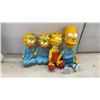 Image 4 : The Simpsons: Bart, Lisa, and 2 Maggie Plush and Plastic Dolls, Tallest 11"
