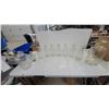 Image 1 : Vintage Clear Glass Milk Bottles and Large Carboy Jugs with Cork Stopper
