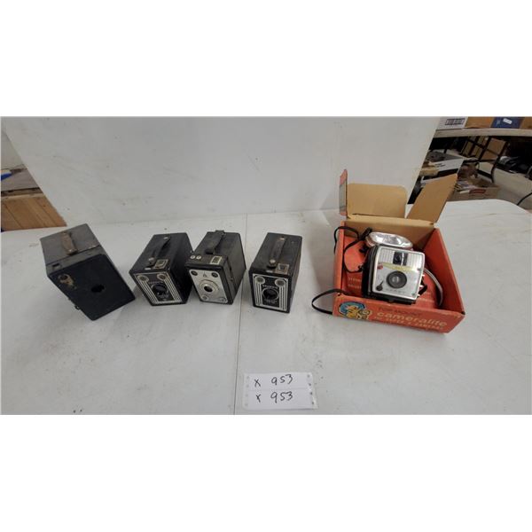 Kodak Brownie Target Six-20 and Brownie Cadet Cameras with Flash