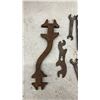 Image 2 : Antique Cast Iron and Steel Implement Wrenches, One Marked Made in Canada