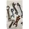 Image 5 : Antique Cast Iron and Steel Implement Wrenches, One Marked Made in Canada