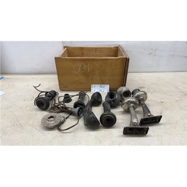 Vintage Early 20th-Century Telephone Components