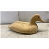 Image 2 : Two Wooden Duck Decoys, Painted Mallard and Unpainted Hen with Glass Eyes
