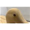 Image 3 : Two Wooden Duck Decoys, Painted Mallard and Unpainted Hen with Glass Eyes