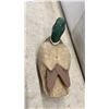 Image 7 : Two Wooden Duck Decoys, Painted Mallard and Unpainted Hen with Glass Eyes