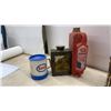 Image 2 : Vintage Oil and Grease Cans, Esso Outboard Oil Bottle, Frost Cop Anti-Freeze Can