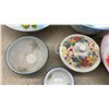 Image 6 : Assorted Enamelware: 10 Bowls and 1 Tray with Floral and Fruit Designs