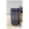 Image 2 : 12 Bernardin Purple Mason Jars, 1L