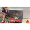 Image 7 : Coca-Cola Wall Clock, Thermometers, Santa Puzzles, and Trays