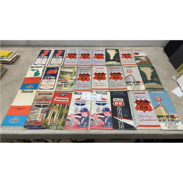 Phillips 66 and Standard Oil Road Maps, 1930s–1970s