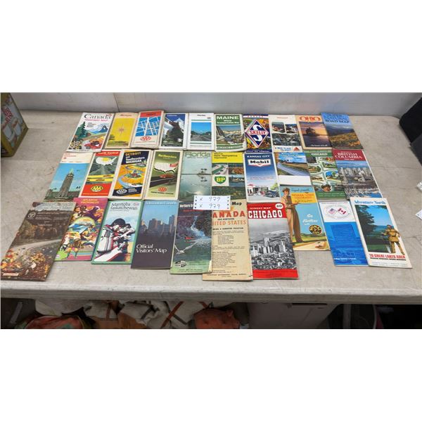 Vintage Road Maps: AAA, Rand McNally, Skelly, Citgo, Mobil, BP, Cities Service