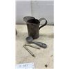 Image 5 : Vintage Stovetop Kettles, Copper Kettle, Potato Ricers, and Tin Pitcher