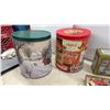 Image 2 : Coca-Cola Tins, Red Rose Tea Tins, Fig Newton Tin, and Christmas Wrapping Paper