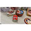 Image 3 : Coca-Cola Tins, Red Rose Tea Tins, Fig Newton Tin, and Christmas Wrapping Paper
