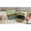 Image 6 : Coca-Cola Tins, Red Rose Tea Tins, Fig Newton Tin, and Christmas Wrapping Paper