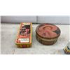 Image 7 : Coca-Cola Tins, Red Rose Tea Tins, Fig Newton Tin, and Christmas Wrapping Paper